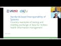 Chisu webinar standardsbased interoperability country examples of testing  data exchange