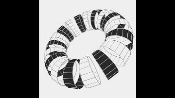 Rotating torus. Draw by openFrameworks.