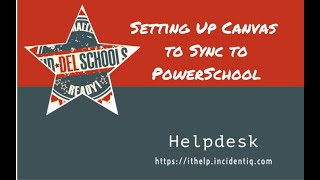 Setting up Canvas to Sync to PowerSchool