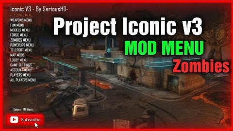 [BO2/1.19/PS3] Black Ops 2 Project Iconic V3 Zombies Mod Menu GSC Injector + download free