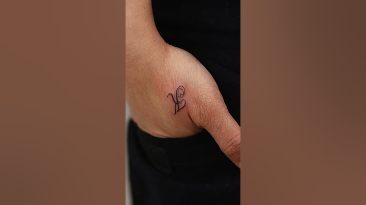 Her little daughter drew the heart ❤️ #minitattoo