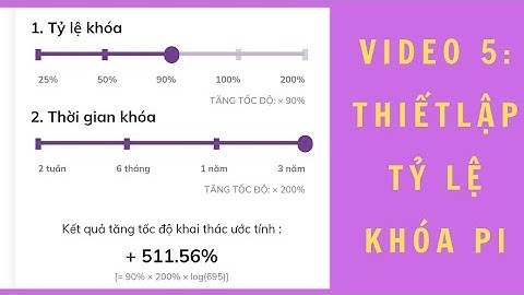 hướng dẫn thiết lập tỷ lệ khoá cho tài khoản pi network mới