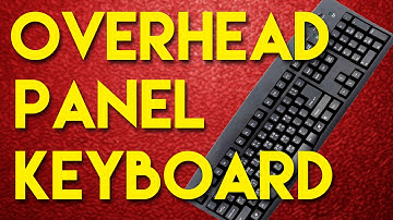 DIY FSX 737 Overhead Panel with Old PC Keyboard