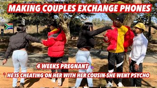 Making couples switching phones for 60sec 🥳 SEASON 2 ( 🇿🇦SA EDITION )|EPISODE 98 |