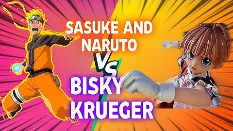 Naruto and Sasuke vs bisky Krueger jump force !