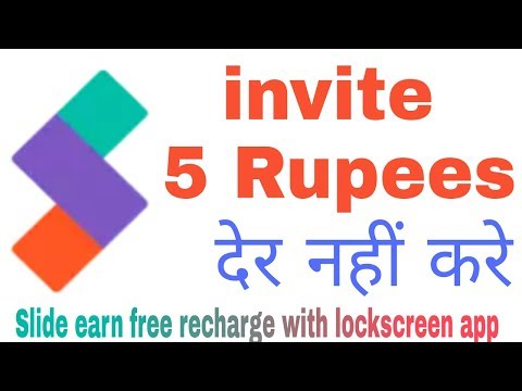 Slide Earn Free Recharge With Lockscreen App Youtube