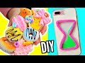 DIY Easy Phone Cases! Squishy Phone Case, Watercolor Phone Case + More!