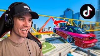 I Tried VIRAL TikTok STUNTS In GTA 5