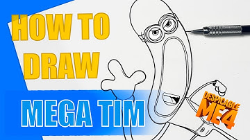How To Draw MEGA MINION TIM From "Despicable Me 4" | Draw With Me!