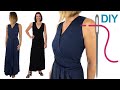 Maxikleid, Kleid Livien / Wickelkleid ohne Arm nähen - DIY nähen lernen