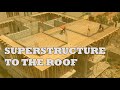 How to build a Superstructure of a House on Wetland in Accra Ghana West Africa | Time Lapse Video