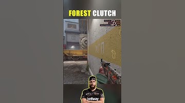 f0rest Faceit 4K With 1v2 Clutch! 🔥 #cs2 #shorts