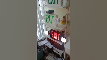 Exit sign combo test