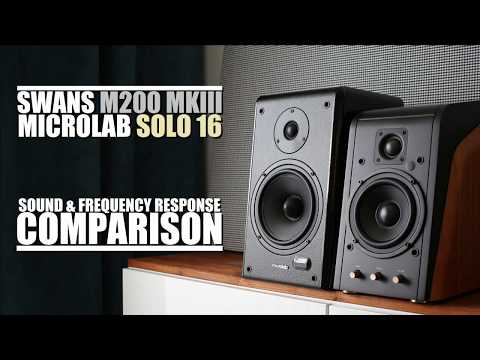 Swans M200 MKIII vs Microlab Solo 16  ||  Sound & Frequency Response Comparison