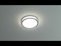 LED Ceiling Light Fixture Installation --Light Emitting Diode-(with 4 preinstalled ceiling wires)