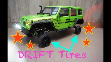 Axial SCX10 III - on DRIFT Tires .... drive .... will it Drift ....