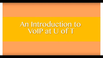 Intro to VoIP