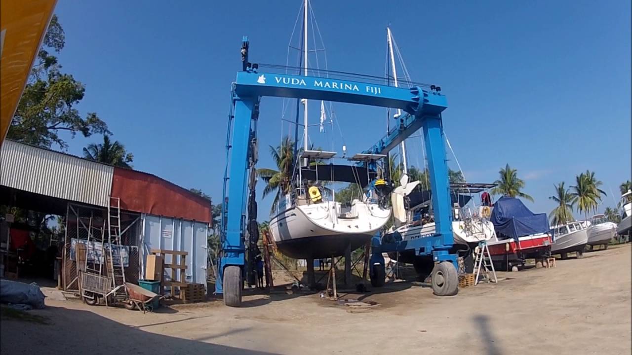 229 Annecam in the Vuda Point boatyard, Fiji