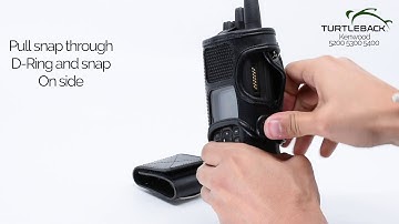 Kenwood 5200 Leather Radio Case with  Belt Clip (Mic Compatible)