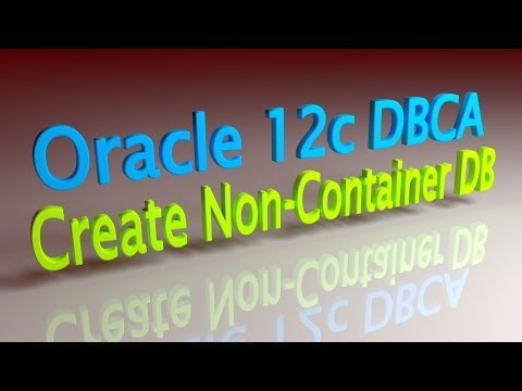 Oracle 12c DBCA Create Non-Container DB