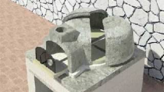 Modular Pizza Oven Assembly Animation