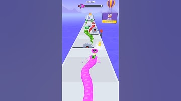 Max levels Gameplay Snake Run 3D 🔴🔺🤡🟨🤡🔺🔴#androidapp#androidgame  #snakemaster3d #mobilegame #funny