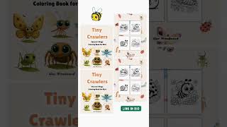 Tiny Crawlers: Insects & Bugs Coloring Book for Kids
