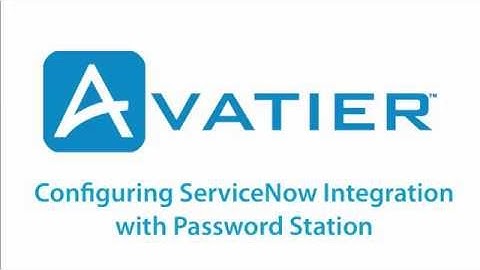 Configuring ServiceNow Integration with Password Station