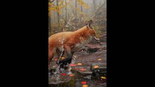 This Autumn Rain Will Put You to Sleep 🍂🌧️ | Waterfall & Stream ASMR #rainsounds