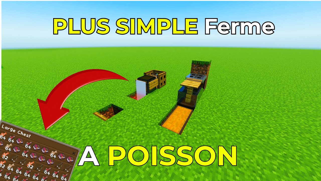 LA MEILLEURE FARM AFK A POISSON POUR MINECRAFT BEDROCK 1.20 - YouTube