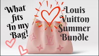 WHAT'S IN MY LOUIS VUITTON SUMMER BUNDLE BAG & WHAT FITS 2023