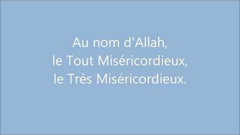 سورة الناس مترجمة معانيها للغة الفرنسية Coran Sourate 114 An Nas Les Hommes 1080p