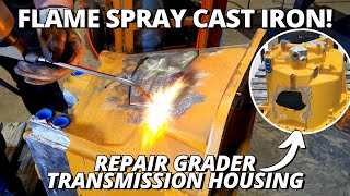 Repair BROKEN Cast Iron Transmission Housing | Flame Spray Welding screenshot 2