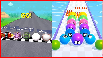 Ball Run 2048 Vs Going Balls Android iOS Mobile Gameplay Walkthrough Part 40