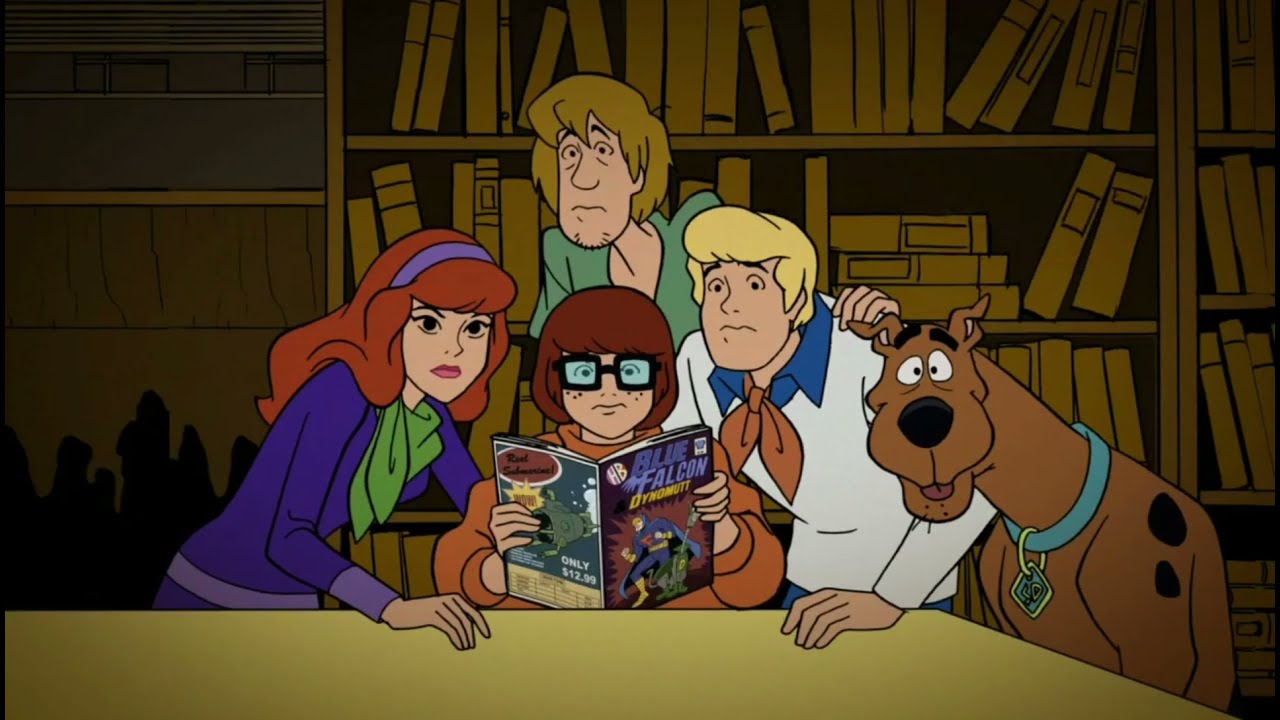 scooby-doo e a máscara do falcão azul abertura.