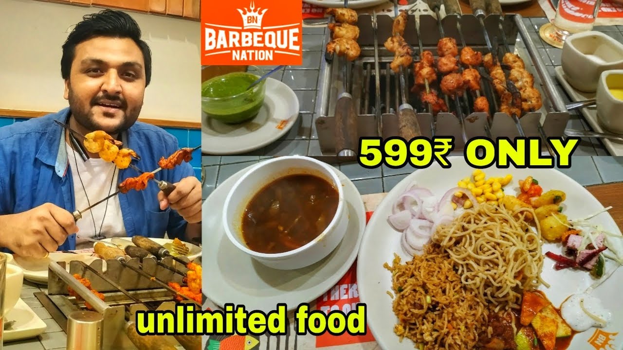 Barbeque Nation Unlimited Buffet In Just 599 Unlimited Food Kebab Youtube