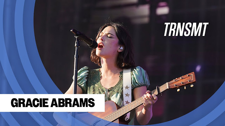 Gracie Abrams performs I Love You, I'm Sorry live at TRNSMT | TRNSMT 2025 | BBC Scotland