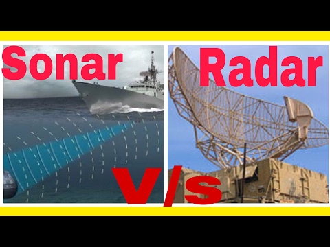 What is the difference between a SONAR and a radar?