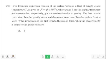 JEST PHYSICS 2022 PYQ | Group Velocity and Phase Velocity | CSIR NET, GATE, TIFR
