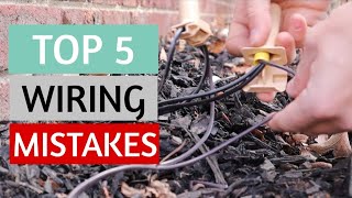 Landscape Lighting Wiring MISTAKES - Common wiring mistake you don