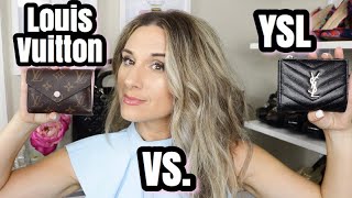 LOUIS VUITTON ROSALIE VS YSL CASSANDRE WALLET COMPARISON 💵 pros & cons,  what fits inside & more 