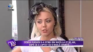 Teo Show (24.07.2017) - Prietenii isi iau ramas-bun de la Denisa Raducu!