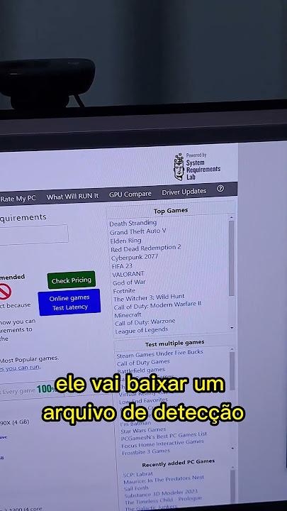 COMO SABER SE O JOGO RODA NO SEU PC GAMER! #shorts 