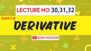 Derivative | Exercise 2.8 | Easy Method
