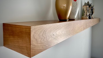 Awesome Floating Shelf with folded bevel cuts.