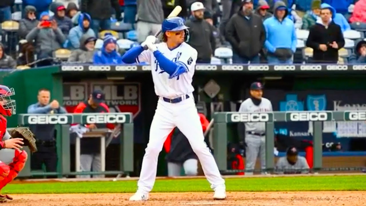 Bobby Witt Jr Slow Motion Home Run Baseball Swing Hitting Mechanics