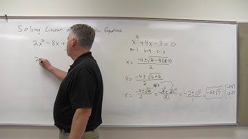 MTH 135 Section 1.1 & 1.4 - More Solving Quadratics; Linear & Quadratic Models