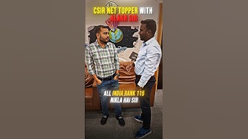 CSIR NET July 2024 Topper 🏆With Alakh Sir #csirnet2024 #physicswallah #alakhpandey #pw