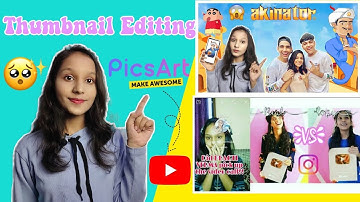 How I make my YOUTUBE THUMBNAILS|Create professional thumbnail on Android thumbnail tutorial