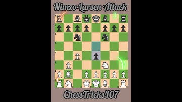 Nimzo-Larsen Attack #chesstricks407 #chess #chessbaseindia #chessstrategy #puzzle